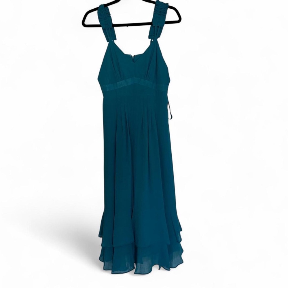Bella D. Dragonfly Elegant Teal Dress